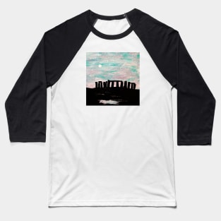 Stonehenge Painting Baseball T-Shirt